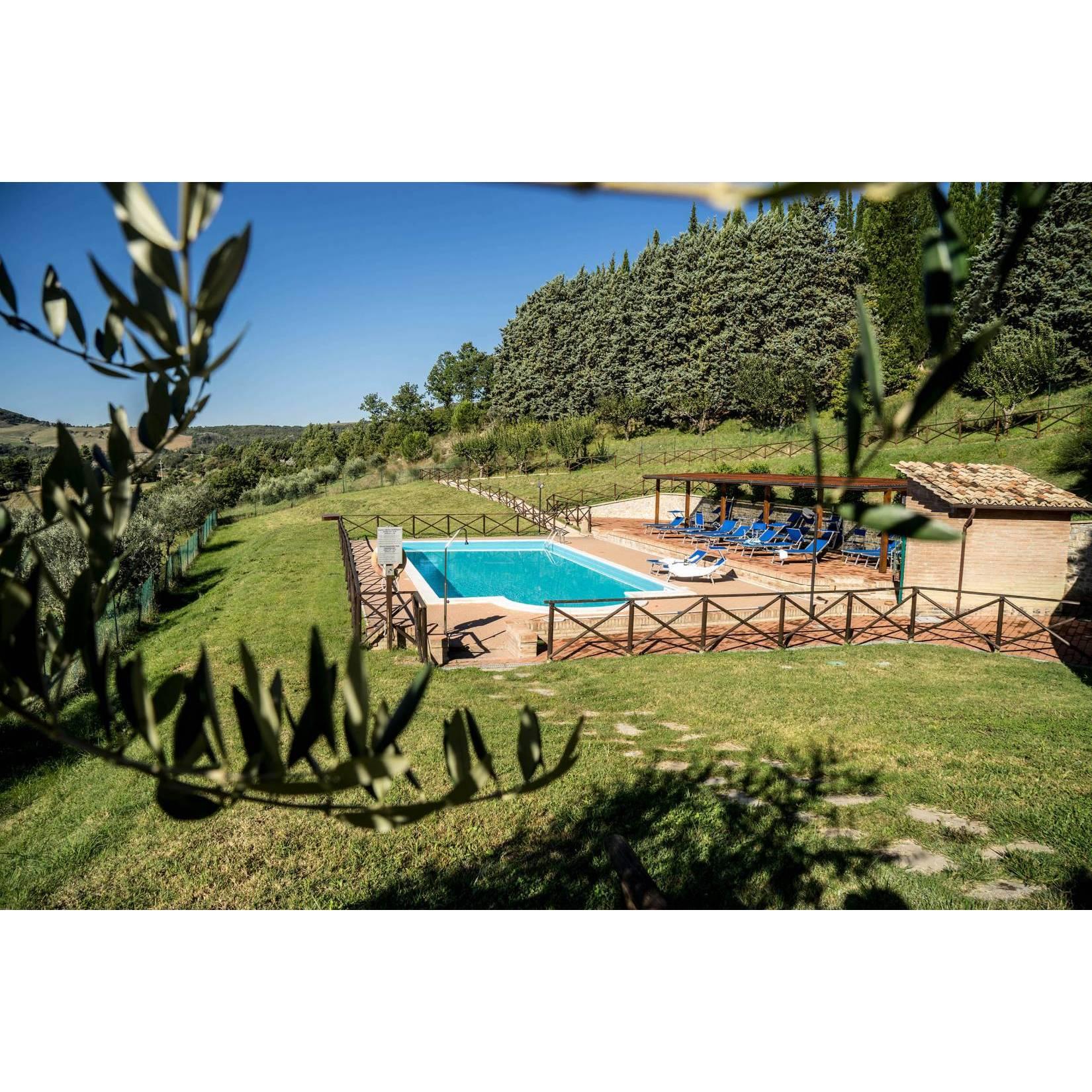 Villamena pool and yard