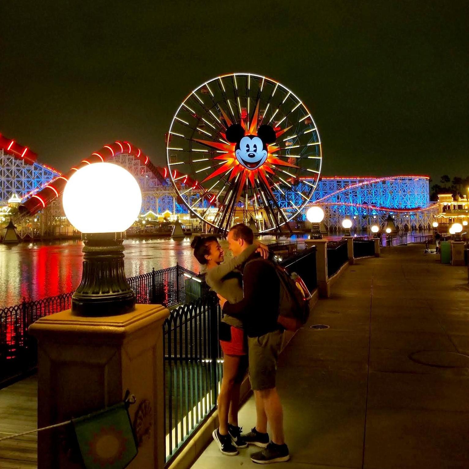 Long distance has perks (like getting to go to Disneyland multiple times a year together)!