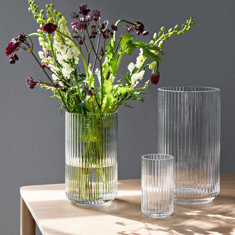 Lyngby Porcelain, Mouth Blown Glass Large Vase | Zola