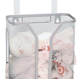 Deco Brothers - DecoBros Over the Cabinet Door Bag Holder, Silver