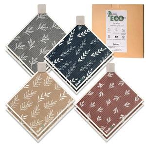 Eulnars Swedish Dishcloths, 8 Pack Reusable Paper Towels with Clips, Quick Drying Dish Towels, Super Absorbent Cellulose Sponge Cloths, No Odor, Kitchen Cleaning Essentials