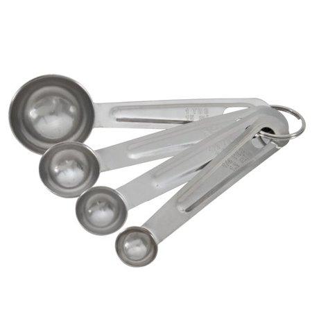 Mainstays Measuring Spoon, Stainless Steel, Set of 4