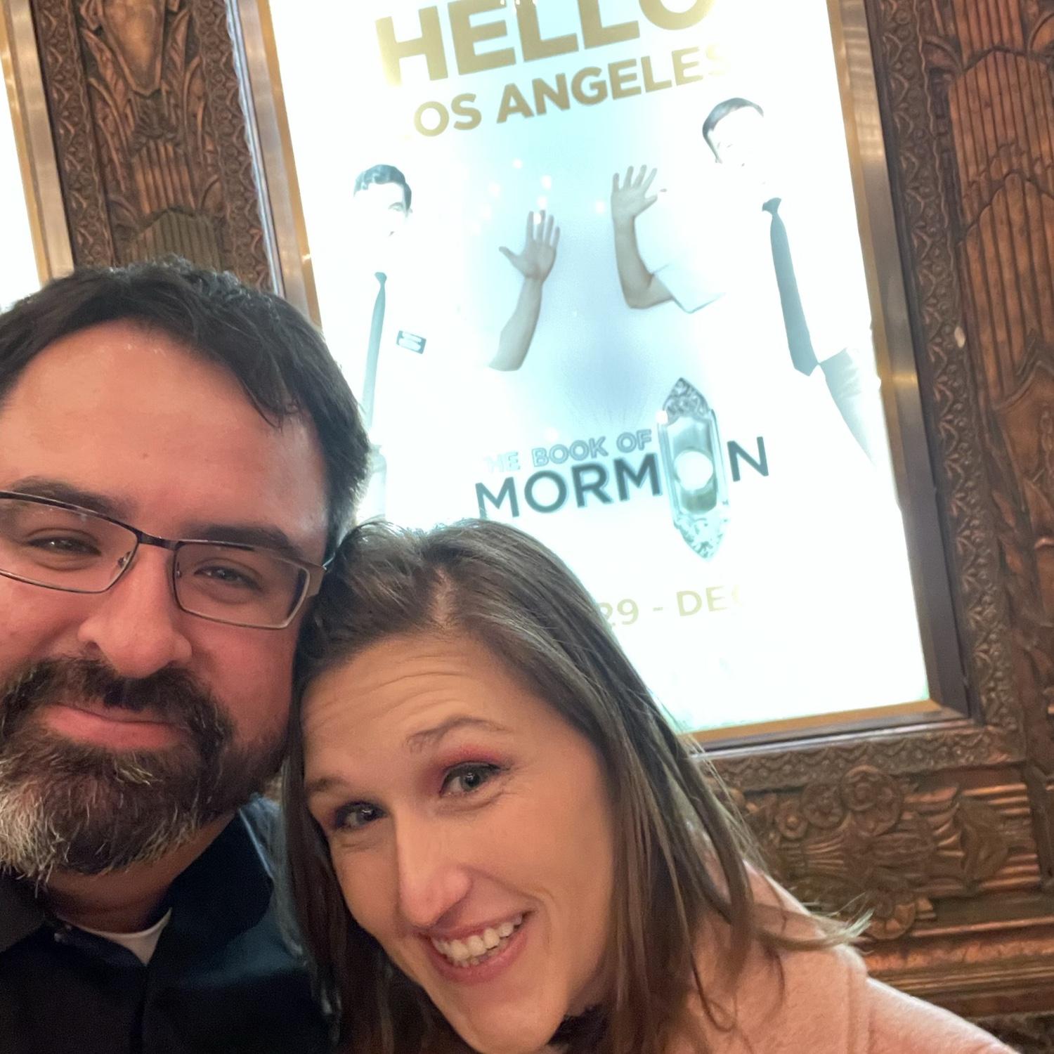 One of our many trips to the Pantages Theater