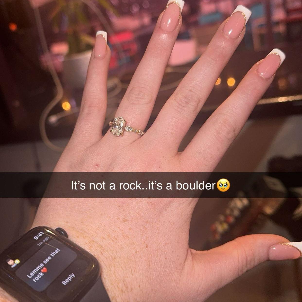 Always taking pictures of the ring!