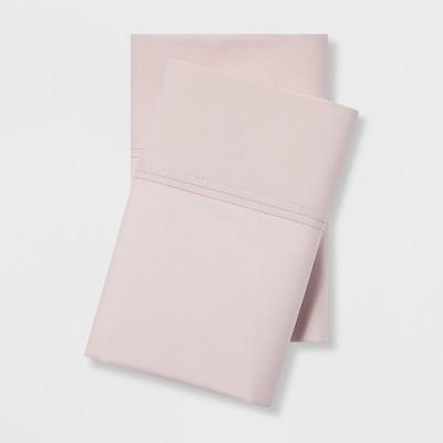 King Organic Cotton Solid Pillowcase Set Blush - Threshold&#153;