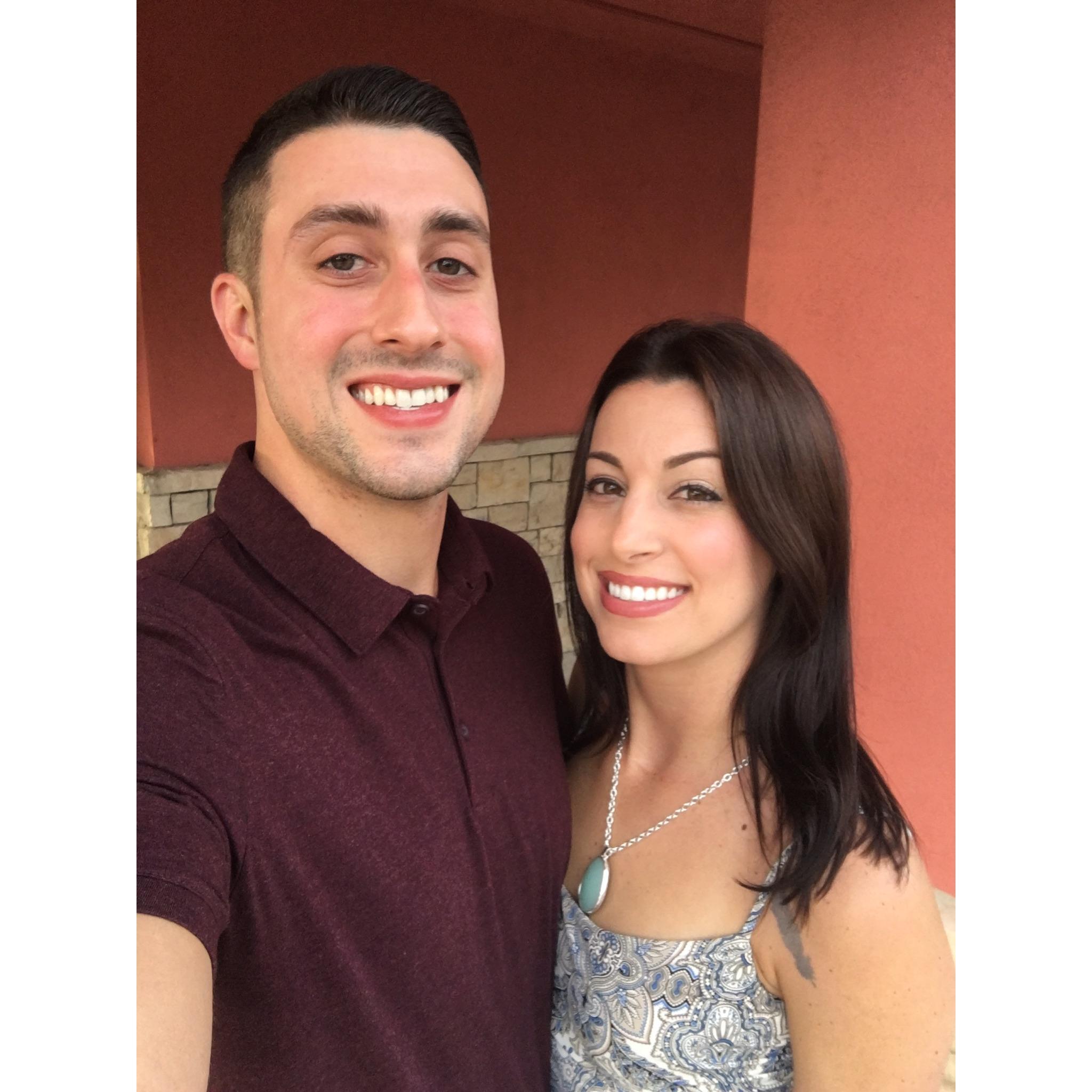 At my sister’s wedding rehearsal