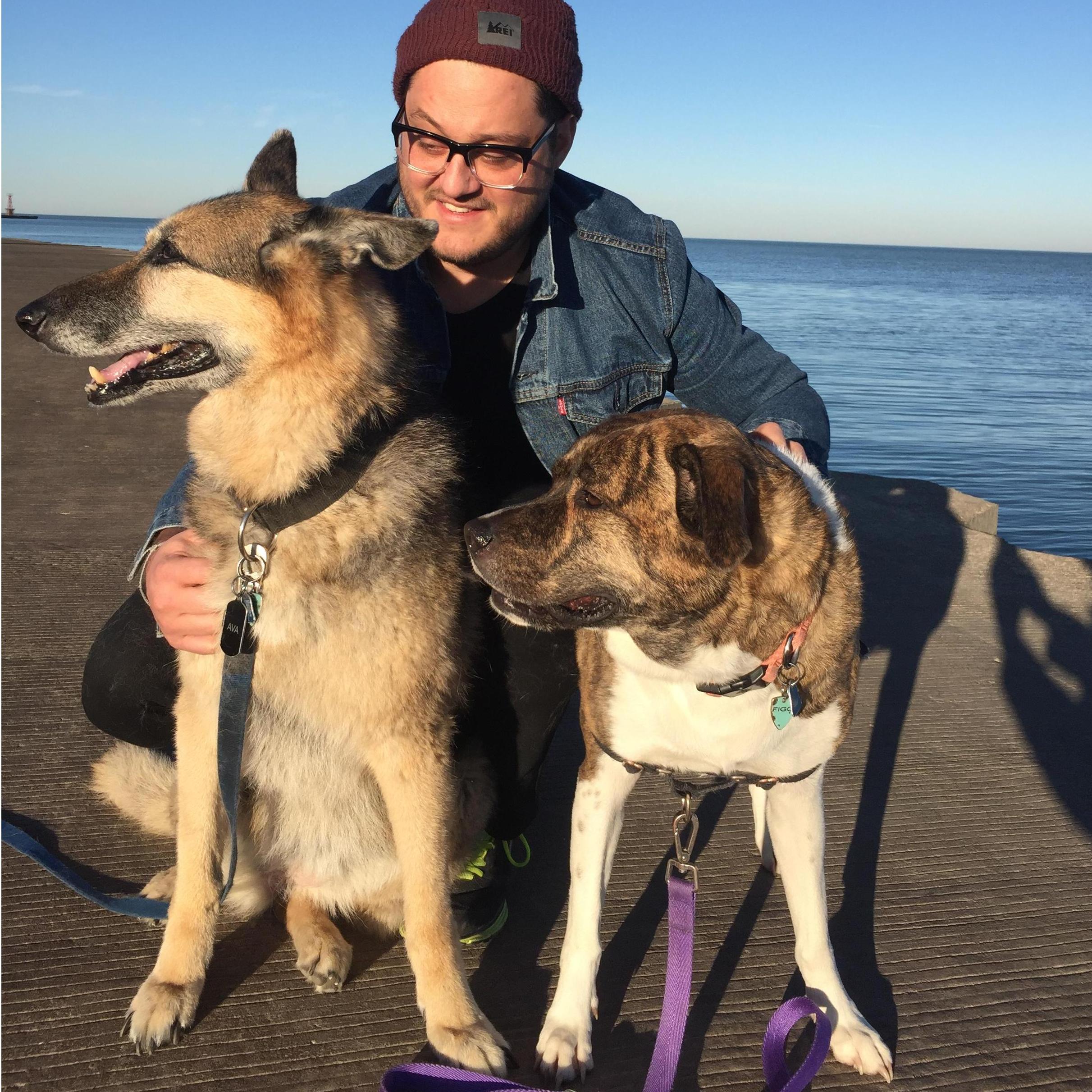 Sean and our sweet babe.