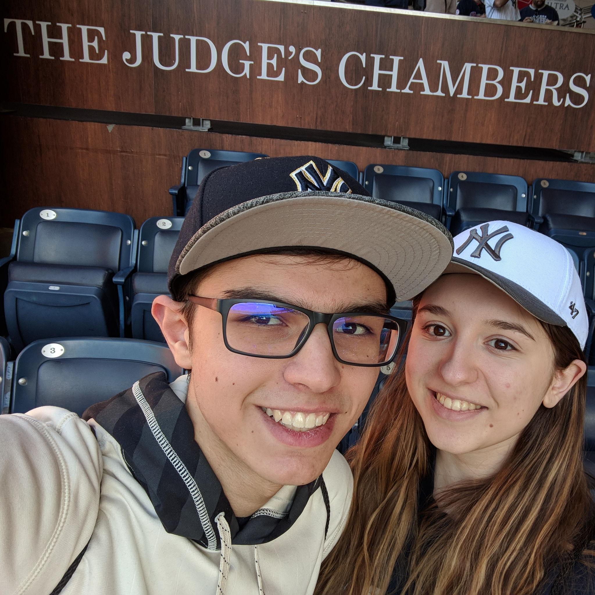 Our first Yankee game together