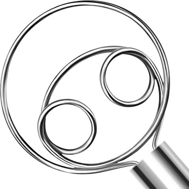 OYV 304 stainless steel dough whisk, Dishwasher Safe Danish Dough Whisk, Dutch Bread Whisk for Sourdough, Pizza, Pastry, Cake Batter, 12-inch sourdough tools