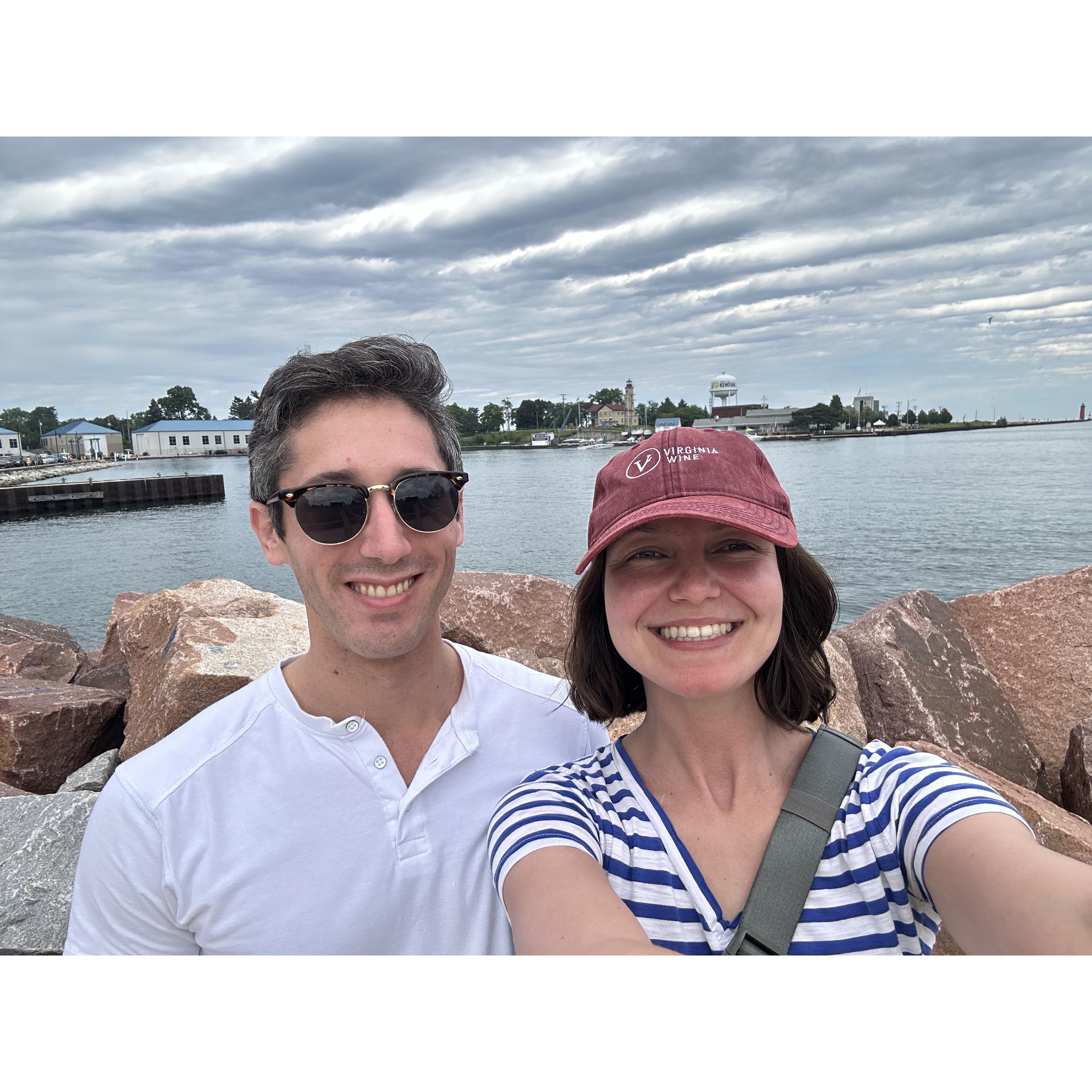 Celebrating the 4th of July in Kenosha, Wisconsin, where Natalia used to live as a child - July 2024