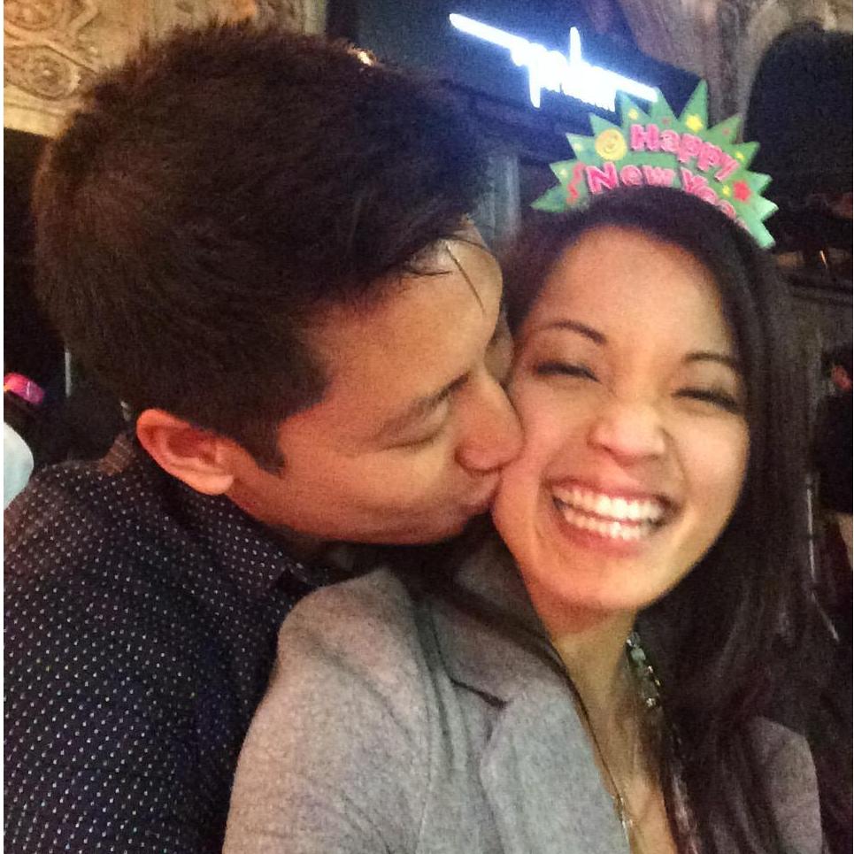 Our first New Year's Eve celebration together. So happy <3