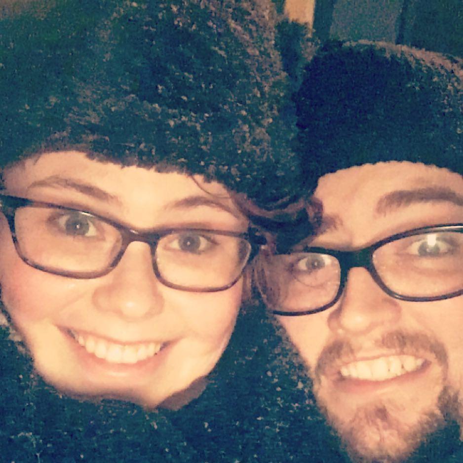 During our first snow storm together in Nashville
