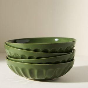 The Latte Stoneware Pasta Bowls, Set of 4: Amelie Edition