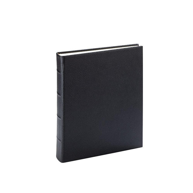 Bound Album, Pebble Grain Leather, Black, Junior
