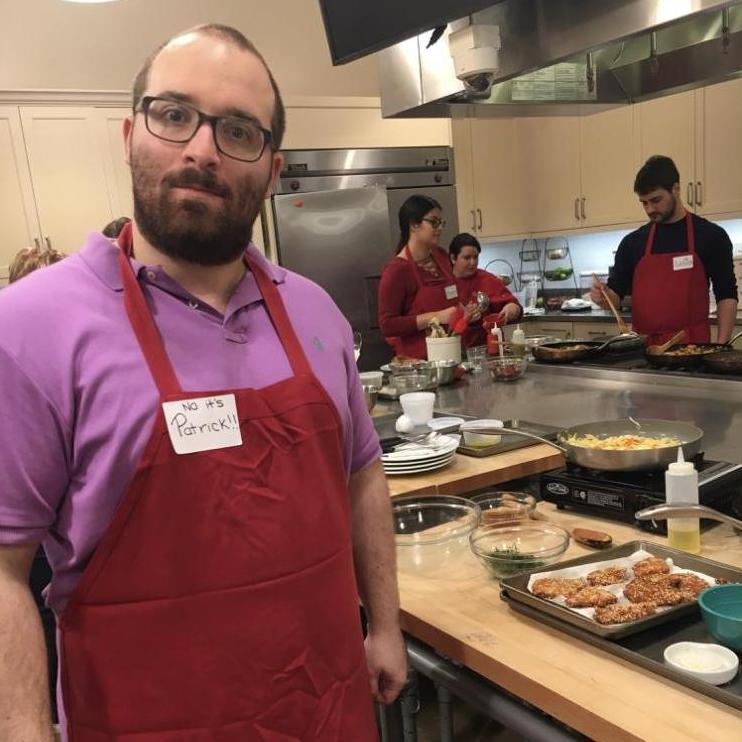 A rare Chef Poggi in action