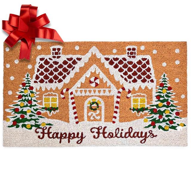 Gingerbread House Door Mat 30x17 Inch, Gingerbread House Doormat, Gingerbread Doormat, Gingerbread House Door Mat, Outdoor Christmas Welcome Mat Gingerbread Welcome Mat Gingerbread Outdoor Mat