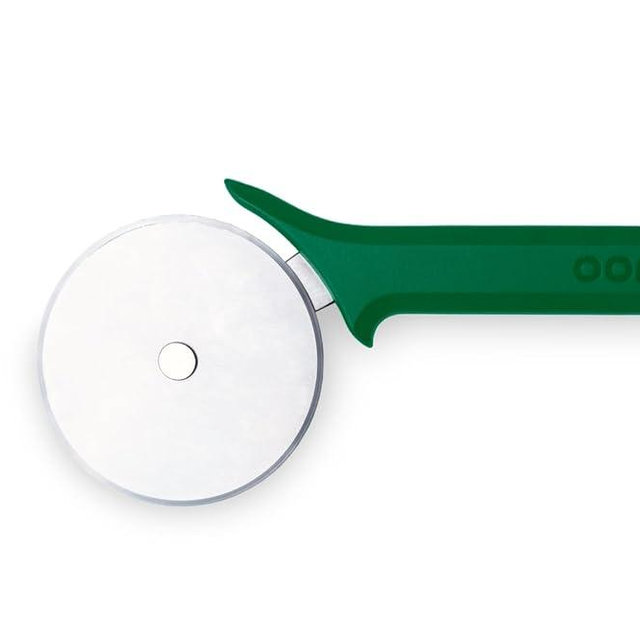 Ooni Professional Pizza Cutter Wheel - Ø4.4″ Blade - Classic Stainless Steel Pizza Wheel Cutter with Green Handle