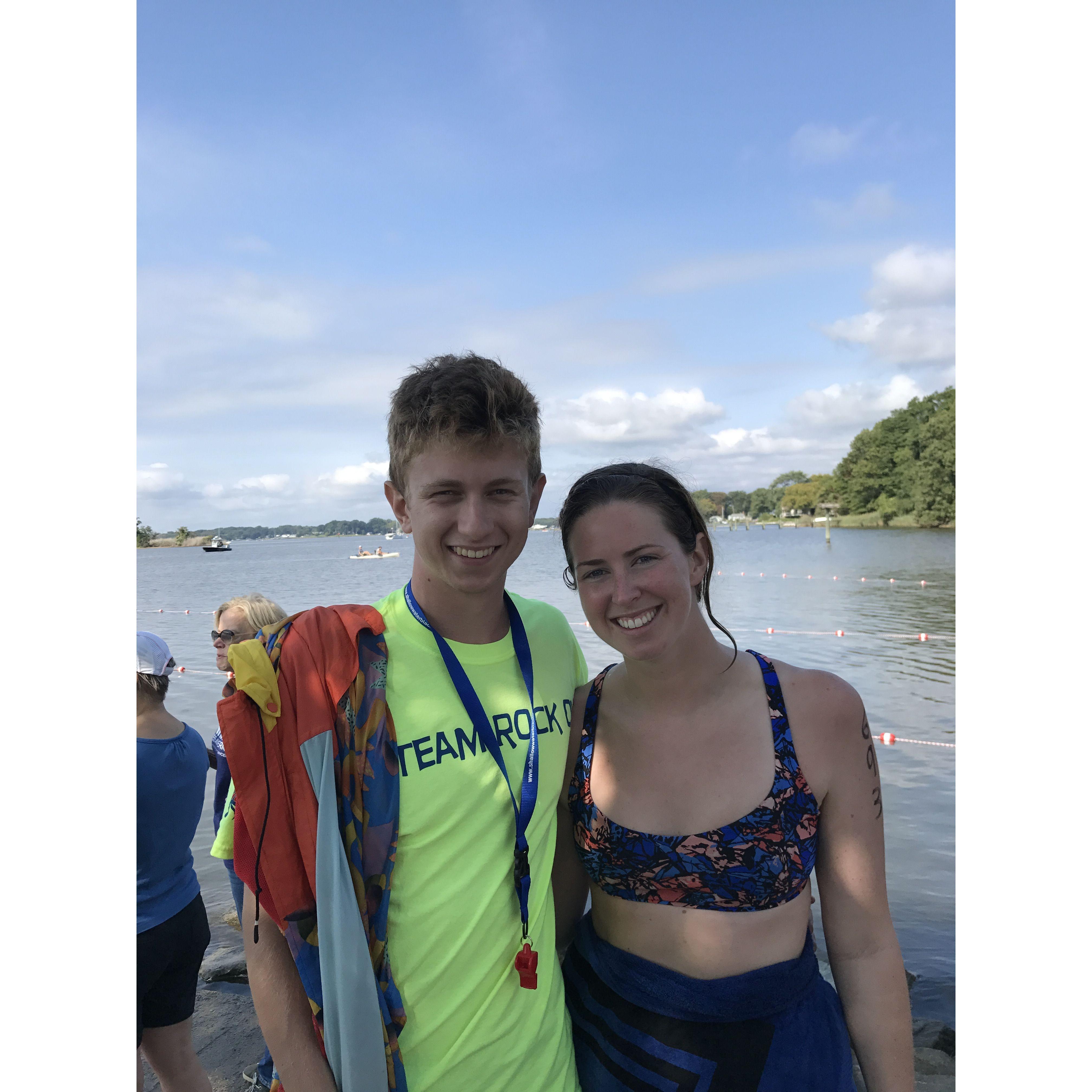 Volunteering / Swimming with Swim Across America