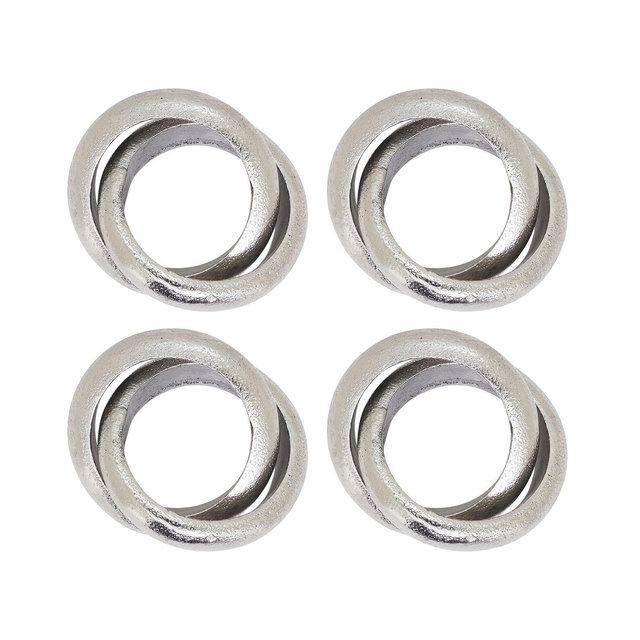 Saro Lifestyle Interlock Napkin Ring, Set of 4