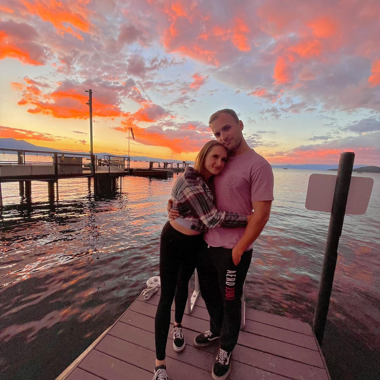 Sunset at Lake Tahoe with Tyler’s family