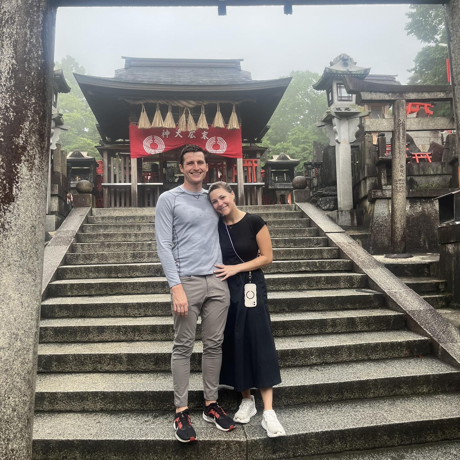 Exploring the Fushimi Inari Taisha Shrine in Japan in July of 2024!
