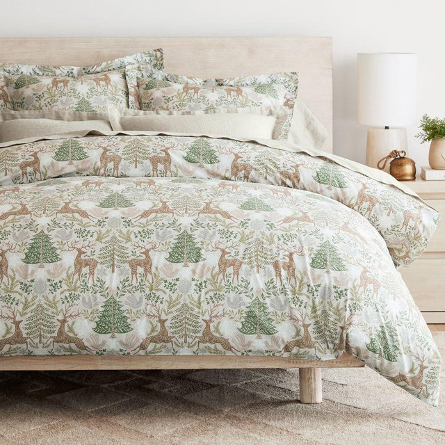 Winter Solstice Percale Duvet, King/Cal. King