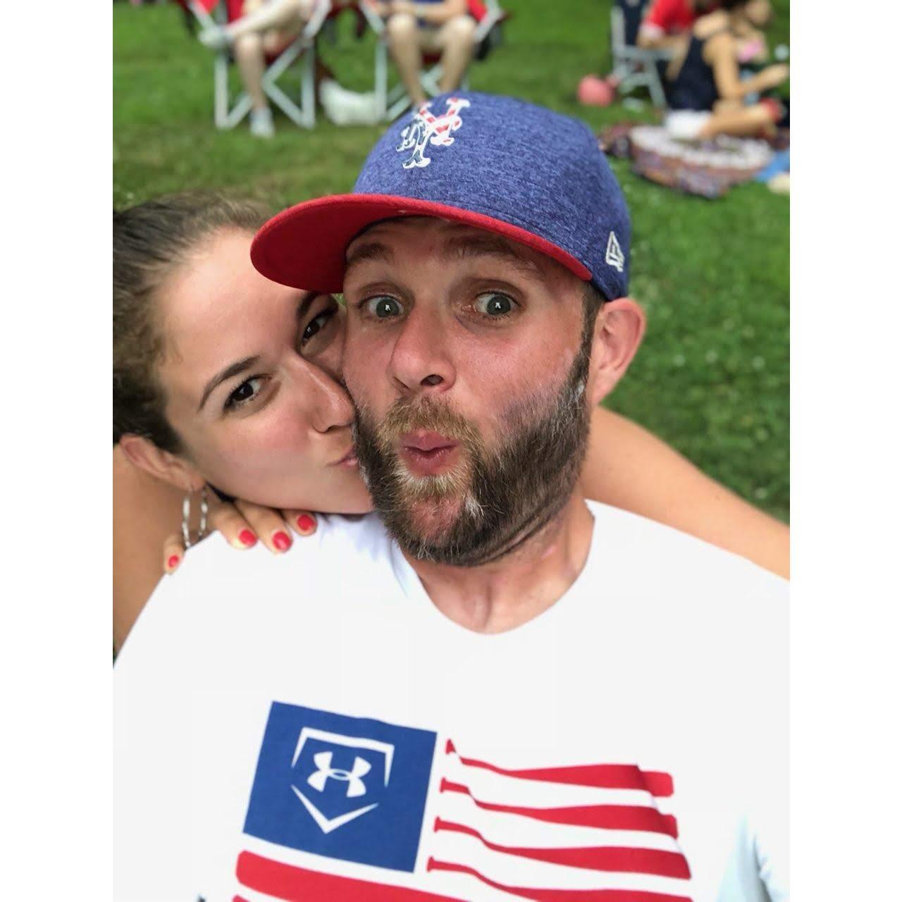 1 month into our relationship and right before Kristen went to Florida for 1 month.