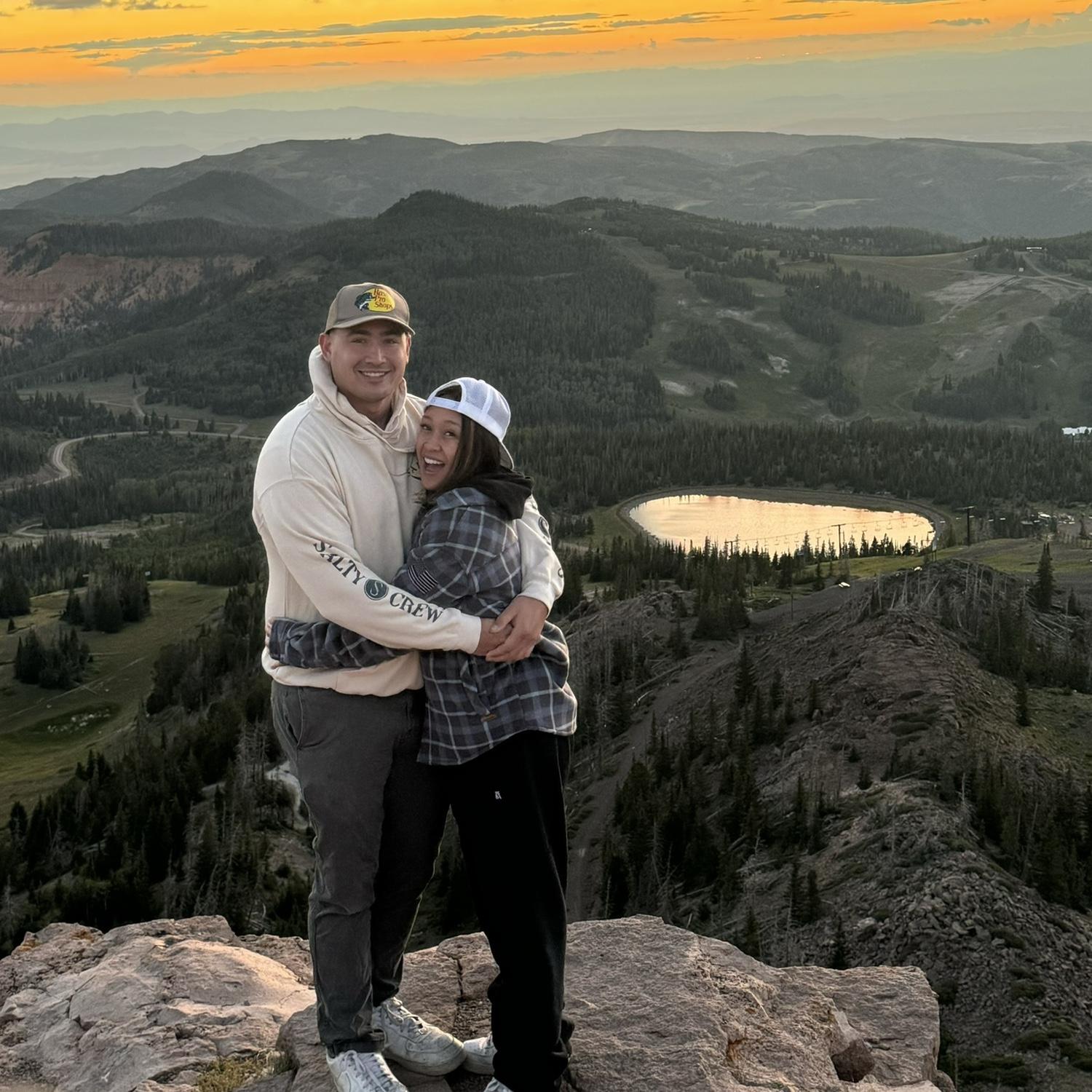 On top of Brian Head Mountain in Utah