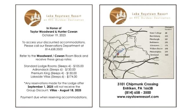 The Wedding Website of Taylor Woodward and Hunter Cowan