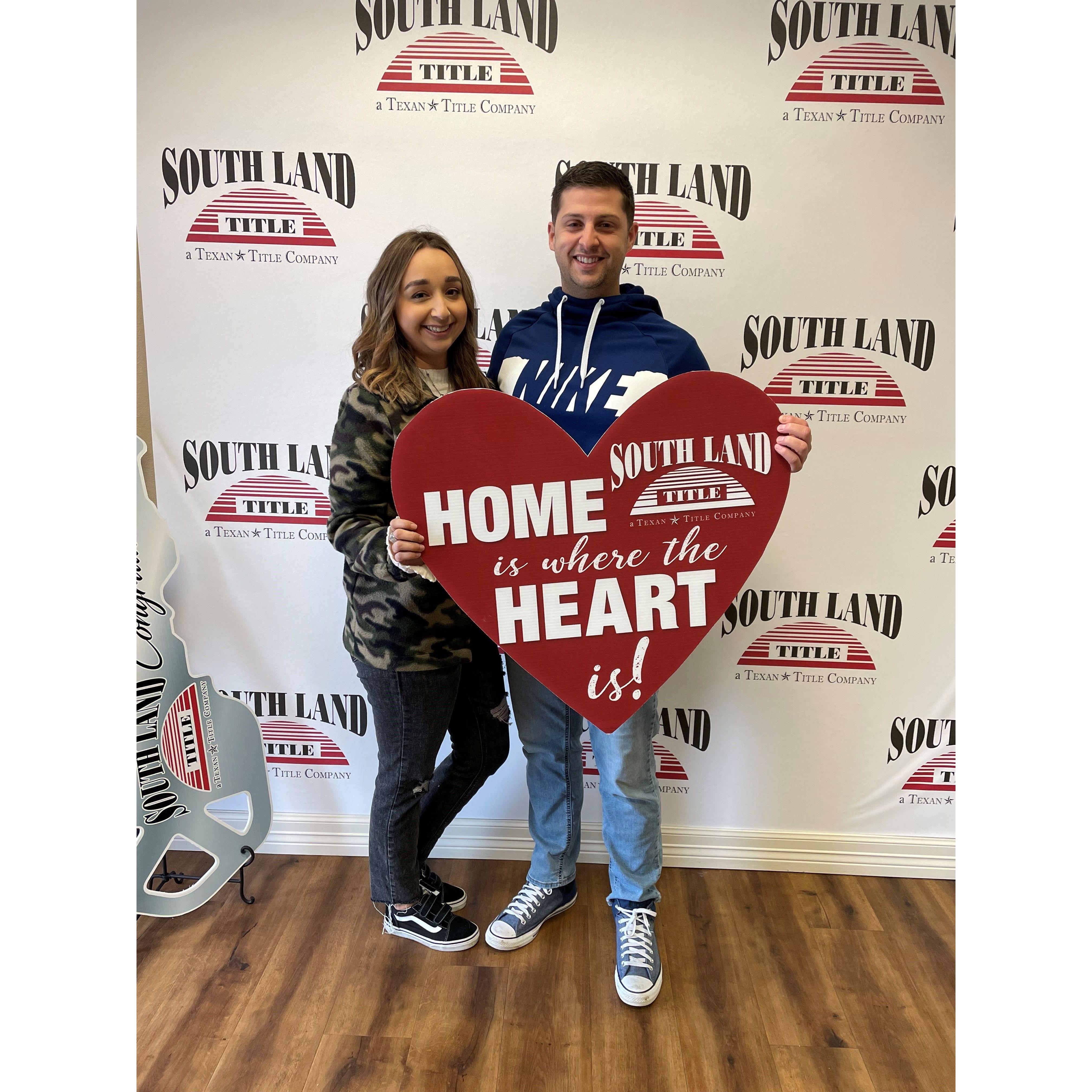 After closing on our first home together