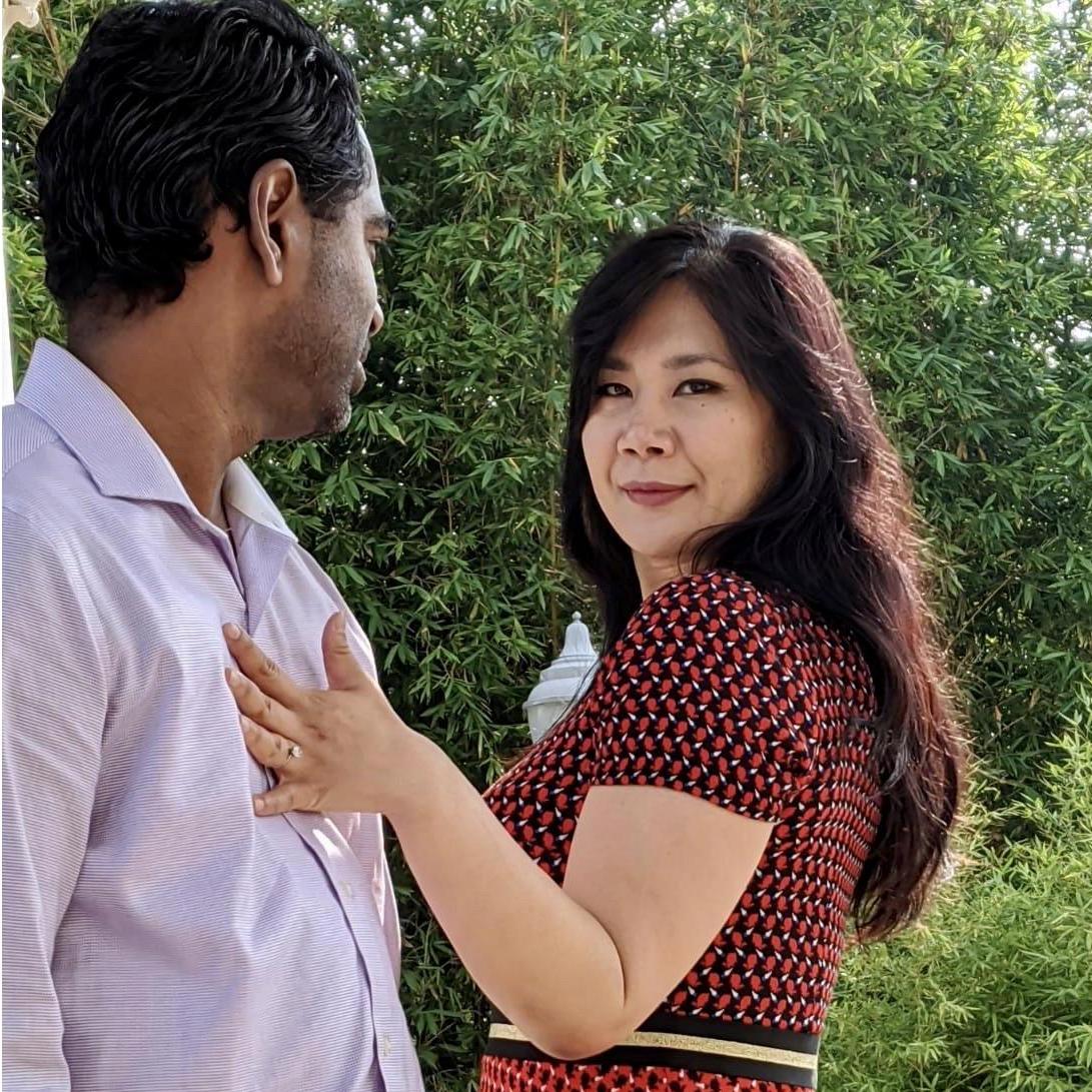 Engagement photo - drama captured!