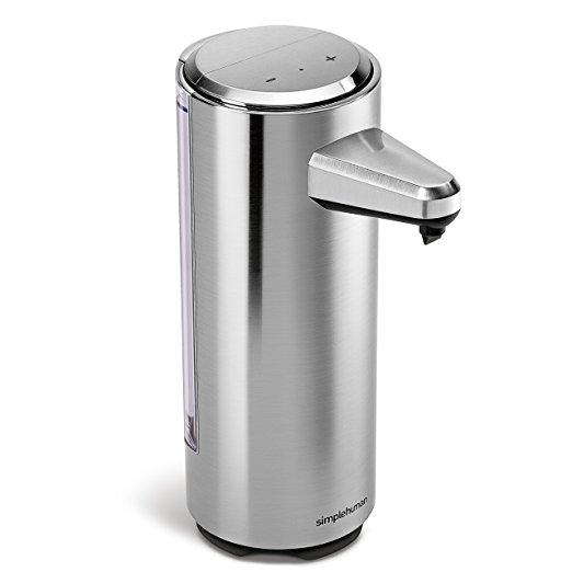 simplehuman 8 oz. Sensor Pump with Soap Sample, Brushed Nickel