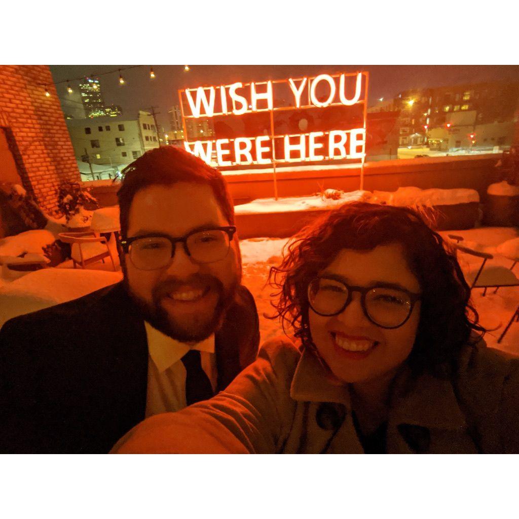 1st anniversary at the same place where we got engaged.