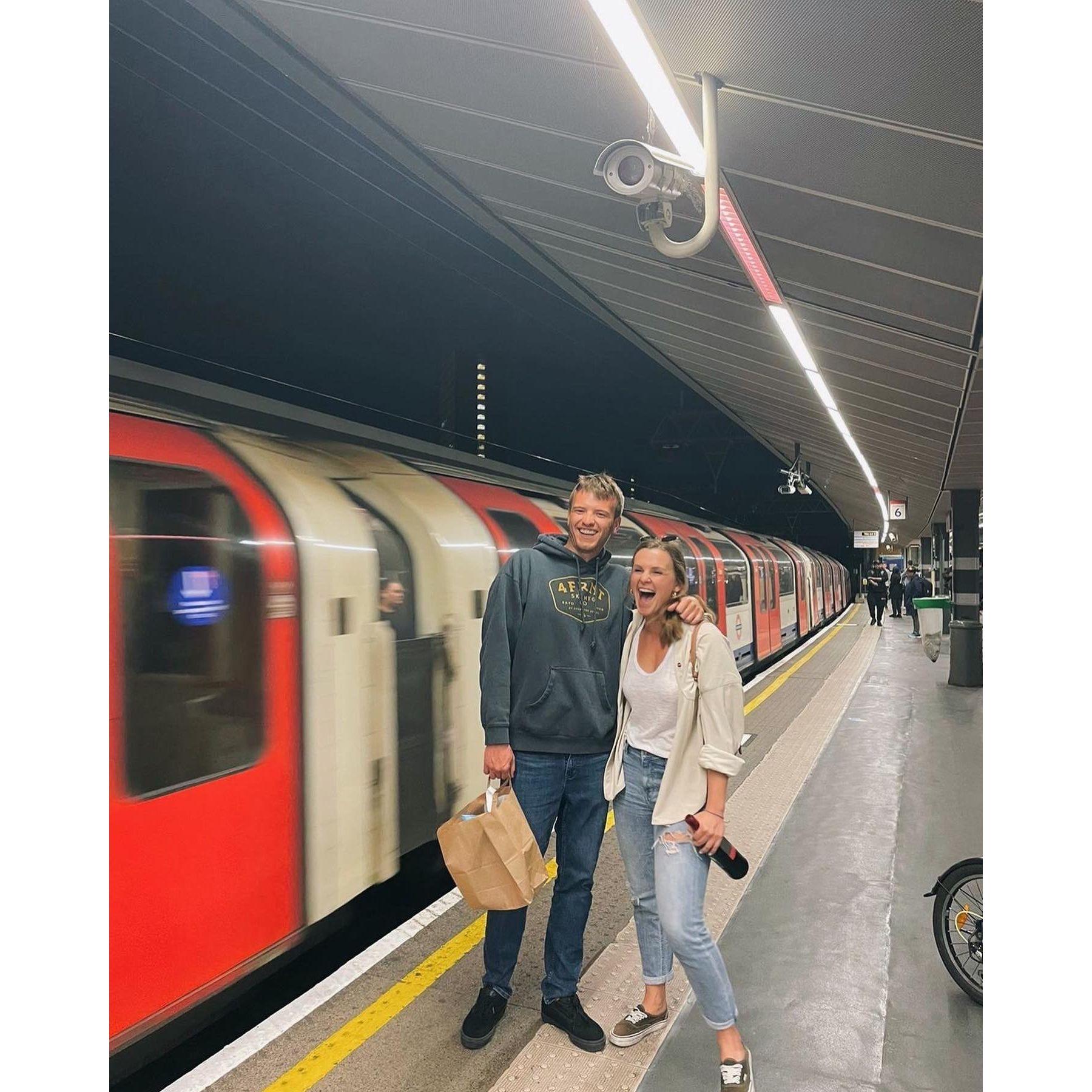 Our first trip to Europe - visiting Kate's friends Britt, Steph, and Katie in London
