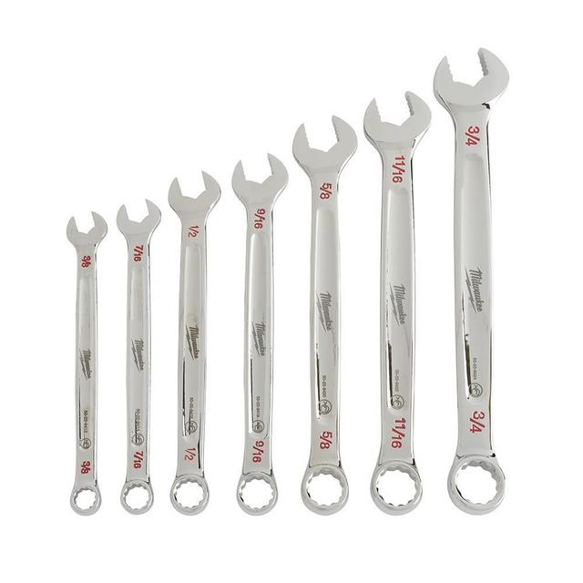 Combination SAE Wrench Mechanics Tool Set (7-Piece)