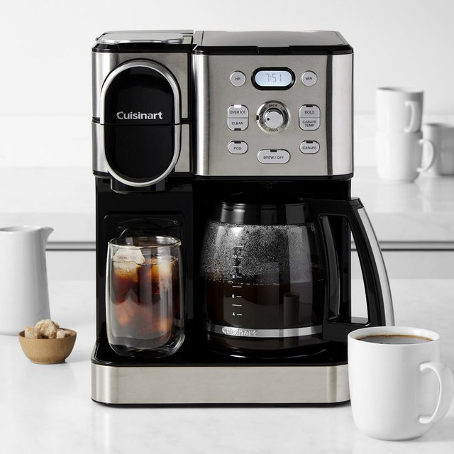 Cuisinart Coffee Center® 2-in-1 Coffee Maker with Over Ice, Silver