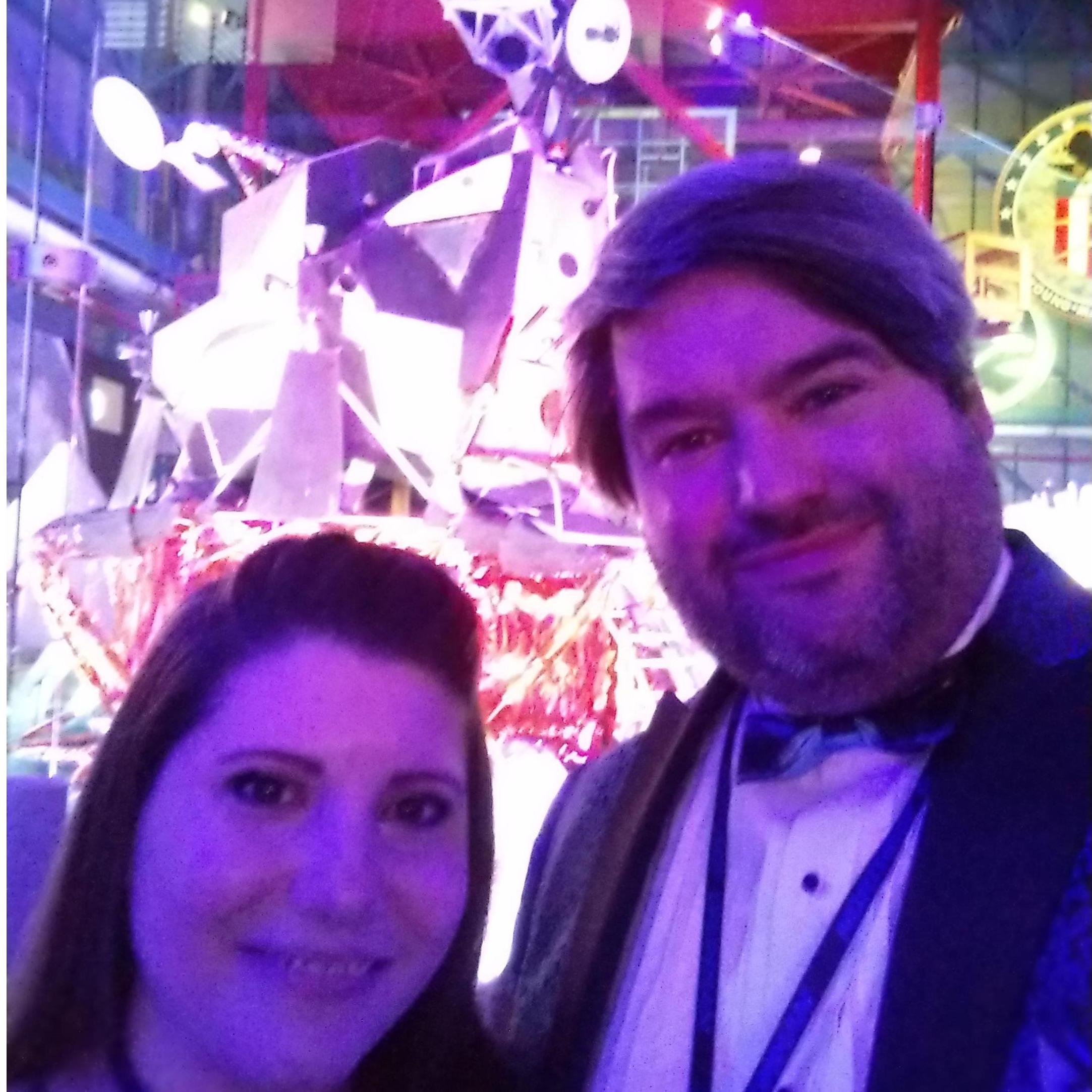 With the Lunar Lander at KSC for the Apollo 50th Gala.