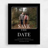 Black Wedding Save the Date - Dessau Photo