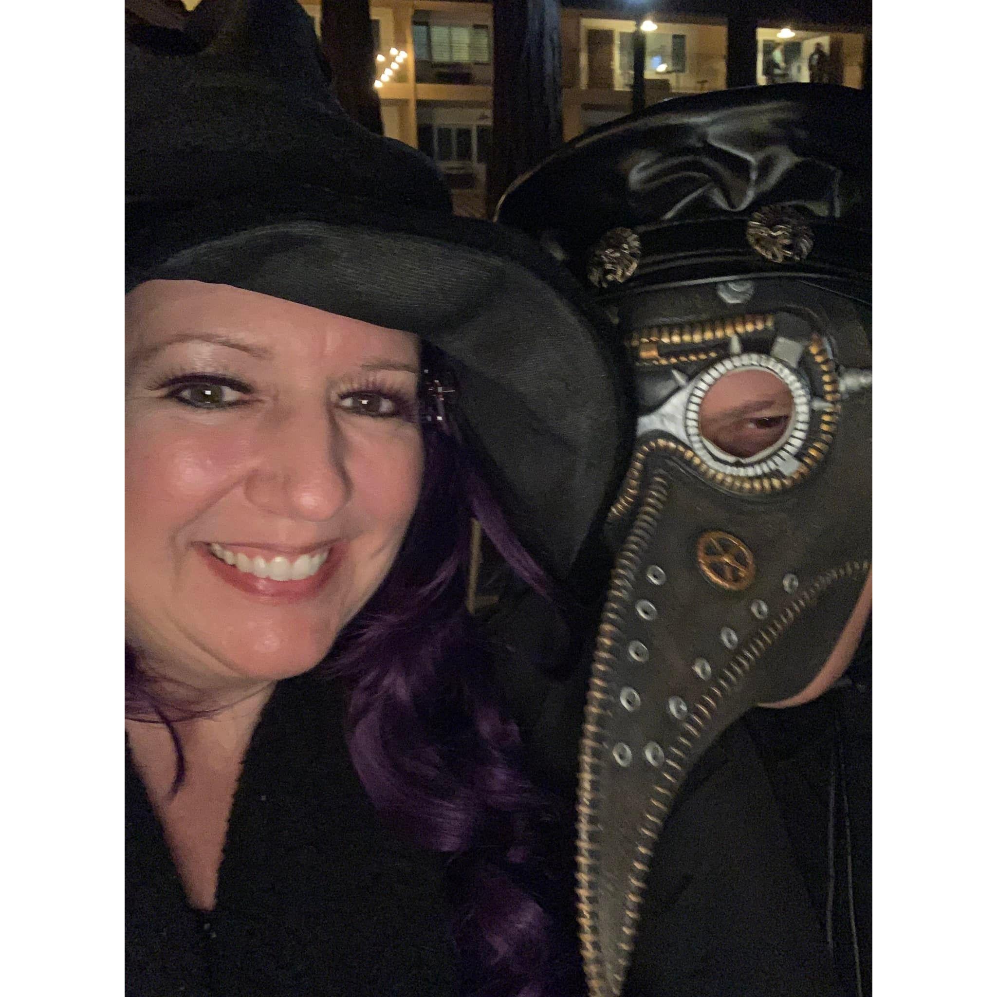 We love Halloween and the chance to dress up and be a little theatrical.