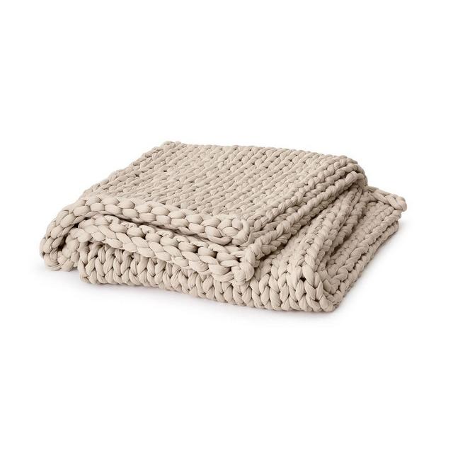 Bearaby TENCEL Napper Weighted Blanket, 15LB, Driftwood