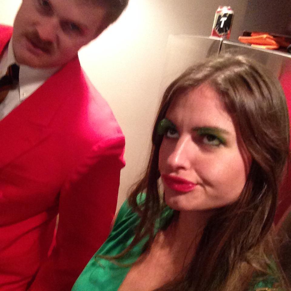 Ron Burgundy and "Envy", Halloween in Seattle, Washington - 2014