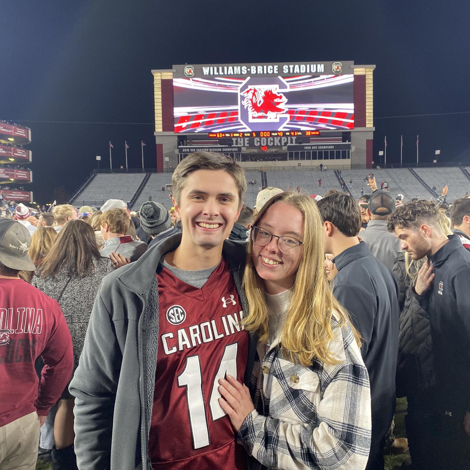Kayley’s first USC game ended up being an amazing win over Tennessee!