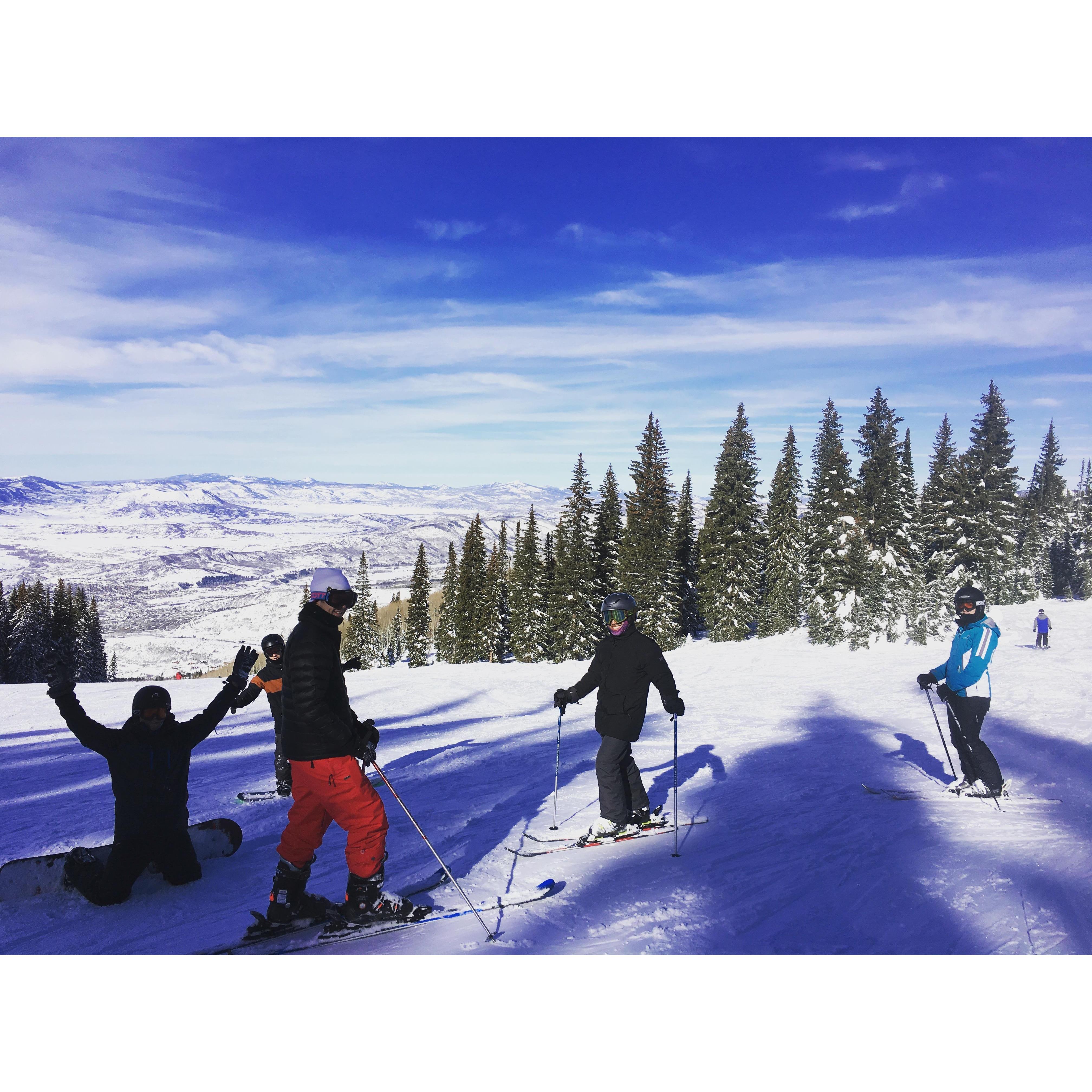 2016 - Steamboat Spring CO skiing with friends