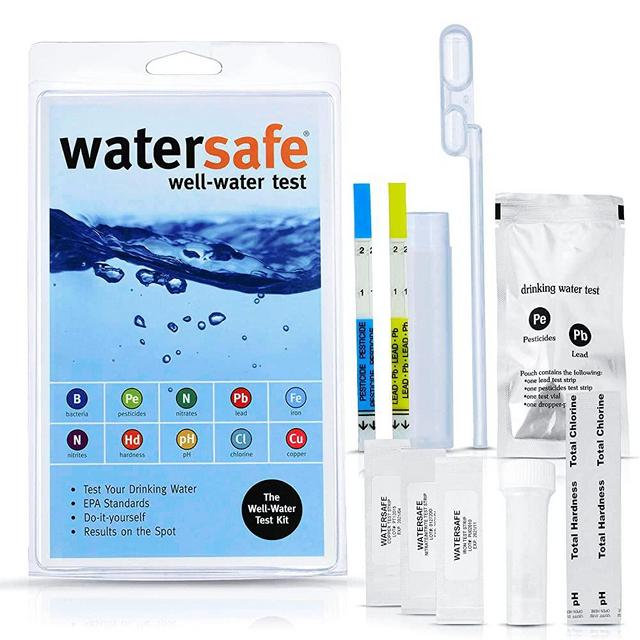 The Original Watersafe Premium Drinking Water Test Kit for Well and Tap Water - the Most Sensitive Lead in Water Test, Bacteria, Nitrates, Hardness, & More. Easy Instructions and Lab-Accurate Results!
