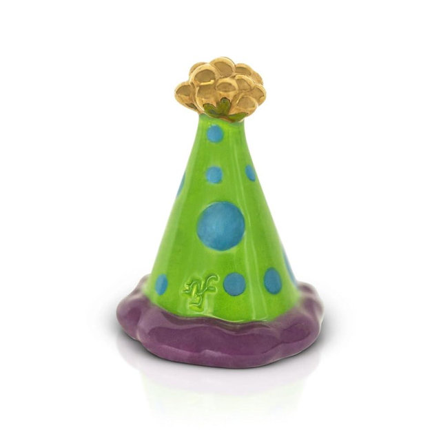 Nora Fleming Hats Off to 20 Years (Party hat) A411 Hand-Painted Ceramic Birthday Décor - Everyday Minis for The Home and Office