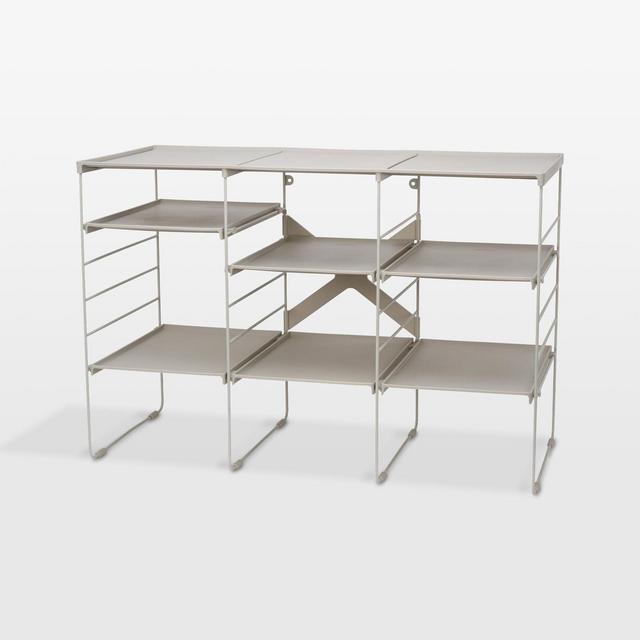 Joseph Joseph Triple Level Plus Ecru Adjustable Shoe Rack
