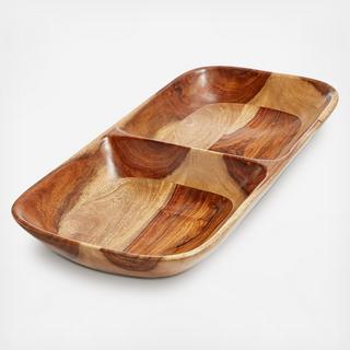 Lucky Brand - Wood Divided Server