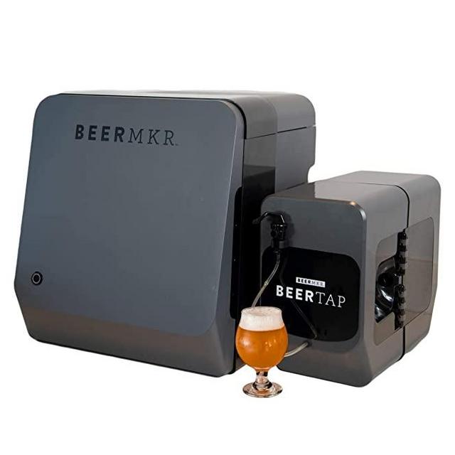 BEERMKR: Automated All-Grain Beer Brewing Machine + BEERTAP. Easy Setup. Custom Craft Beer Maker.
