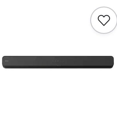 Sony - HTS100F 2.0 Channel Soundbar with Bass Reflex Speaker - Black