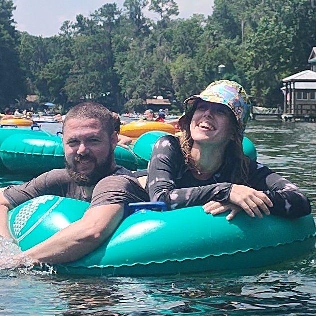 7/2/2023 - Tubing down Rainbow River - one of many water adventures that we've shared